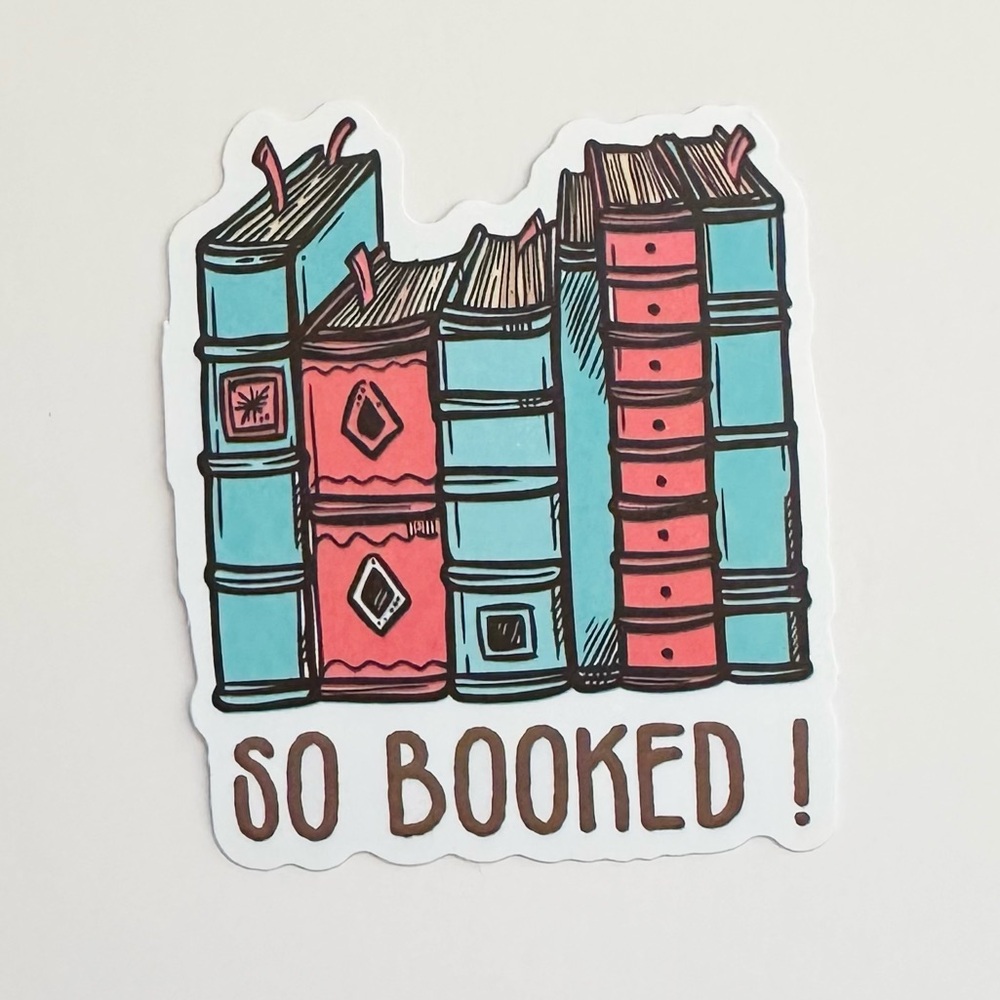 10/$10 So Booked! Sticker